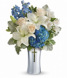 Skies Of Remembrance Bouquet Cottage Florist Lakeland Fl 33813 Premium Flowers lakeland